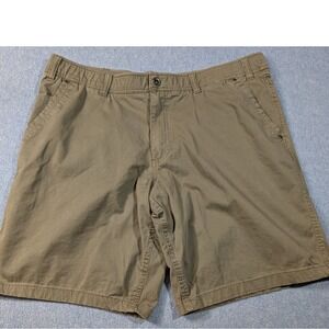 Swiss Tech Mens Utility Cargo Shorts Olive Khaki Size 42 Hiking Workwear